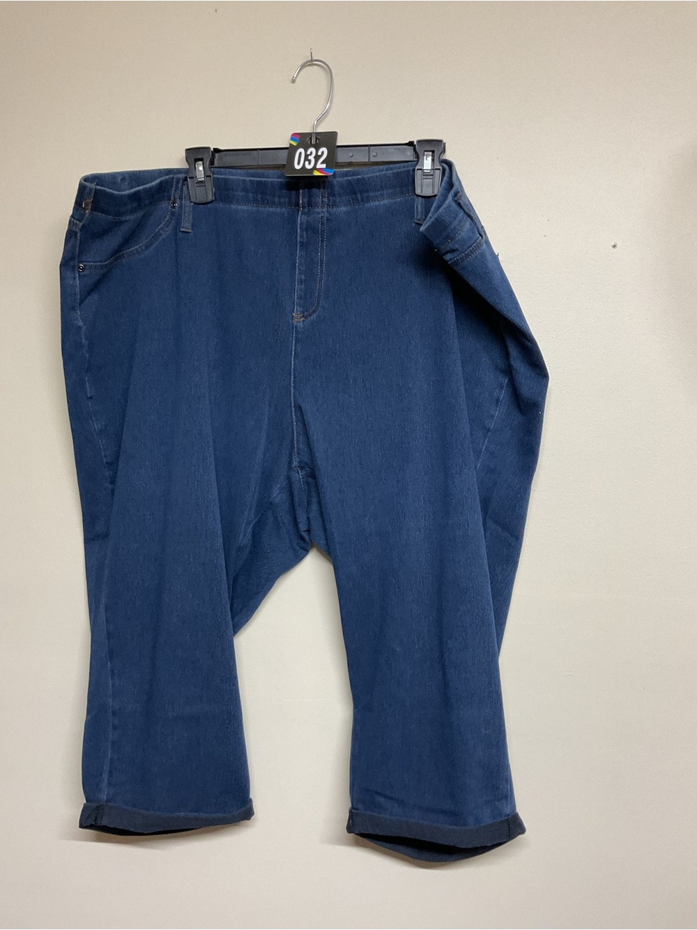 Terra & Sky Navy Blue Women's Cropped Jeans